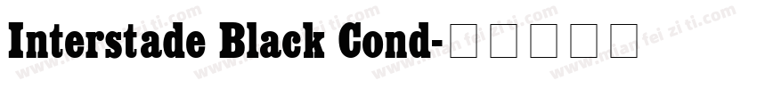 Interstade Black Cond字体转换